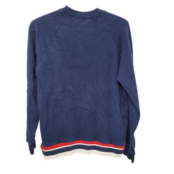 Reebok Navy Blue Classic Logo Crewneck Sweatshirt Top Size: Large - Picture 2 of 8